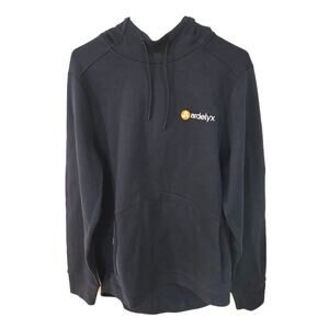 Sport-Tek Sz Med Mens Black Ardelyx Fleece Zip Pocket Pullover Hoodie